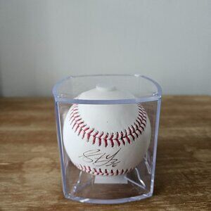 Washington Nationals Stone Garrett signed baseball in case